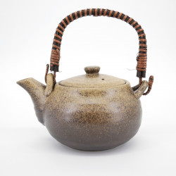 japanese brown terracotta teapot 0,80L BIZEN KAZE