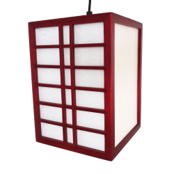 Japanese red ceiling lamp GURRIDDO