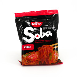 Bag of Instant Yakisoba Sautéed Noodles chili taste, NISSIN