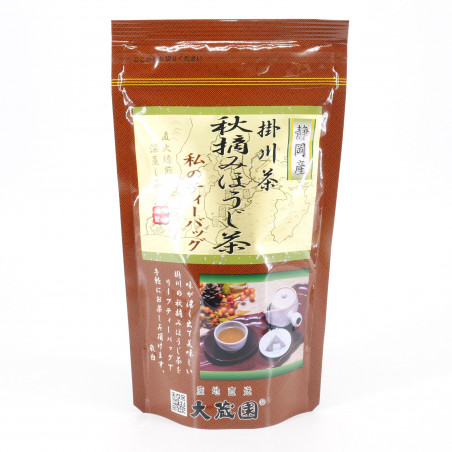 20 sachets de thé vert torréfié japonais récolté en automne, TEA BAG HOUJICHA AUTUMNE, 50g