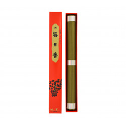 Box of 100 long Japanese incense sticks, MORNING STAR SANDALWOOD LONG, sandalwood scent