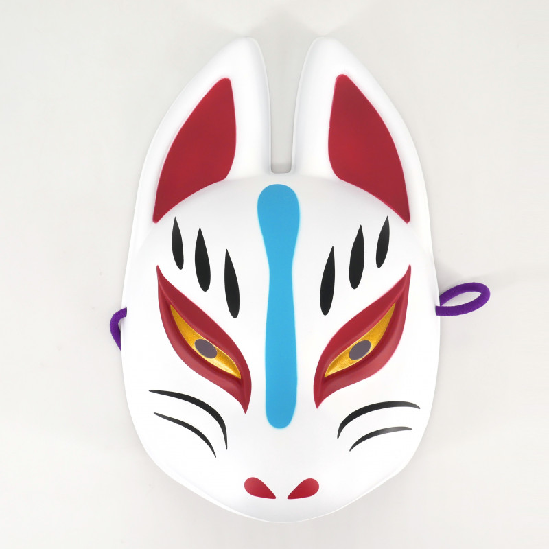 Details about   NEW Traditional Fox Mask Large Japanese Paper Fusamoto Design Limited F/S Japan 