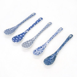Set di 5 cucchiai in ceramica giapponese, YUNAITEDDOSETTO