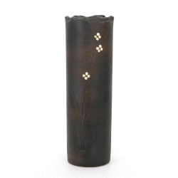 Vaso in ceramica marrone giapponese - KASSHOKU SHIGARAKI