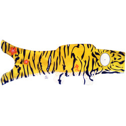 koi carp-shaped windsock, natural tiger - TORA