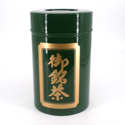 Caja de té japonesa grande de metal, 1 kg, verde, MIDORI
