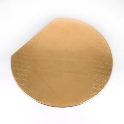 Japanese placemat in golden resin, ASANOHA