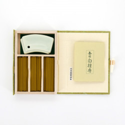 Small Book 60 incense sticks, MAINICHI BYAKUDAN, White Sandalwood