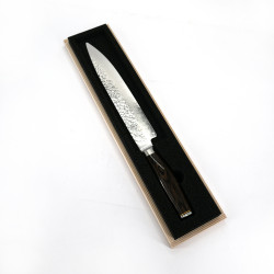 couteau à jambon japonais KAI 24cm SHUN premier acier damas