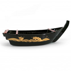 Sushi presentation boat, in lacquered resin - NAMI