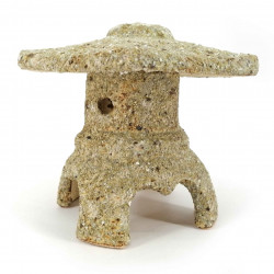 Farolillo mediano de cerámica, de pie, aspecto piedra - TORO