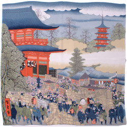 japanese furoshiki Asakusa fair Hiroshige