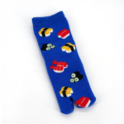 Japanese cotton tabi socks for children with sushi and maki pattern, SUSHI MAKI, color of your choice, 13 - 18cm