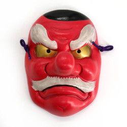 red japanese nô mask yôkai TENGU
