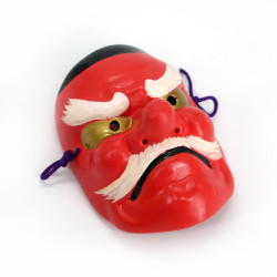 Máscara japonesa tengu demon noh, TENGU, 9 cm