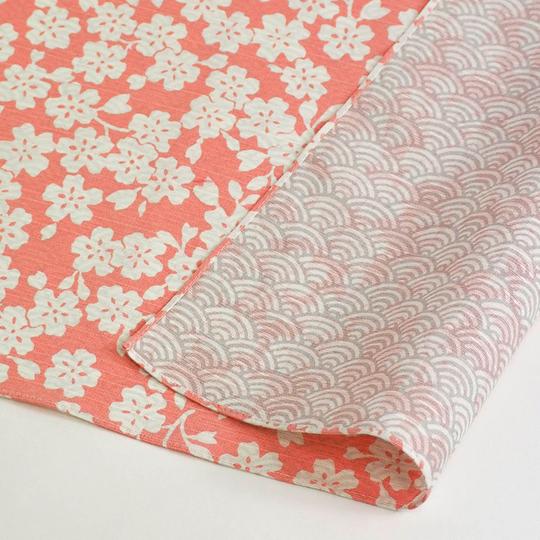 Japanese Small Furoshiki Wrapping Cotton Cloth Sakura Cherry 50 x 50 cm 