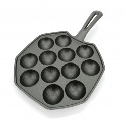 Cast iron pan for TAKOYAKI EBIYAKI
