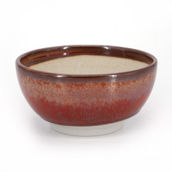 Ciotola suribachi in ceramica giapponese - SURIBACHI - rosso