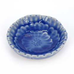 Piccolo vaso di ceramica giapponese, fiore blu, SOSU