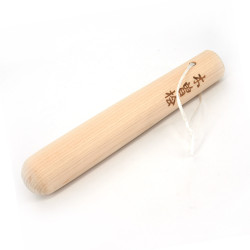 Japanese cypress wood pestle with kanji - JOKYAKU - 19cm
