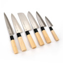 Set of 6 Japanese kitchen knives, NAIFU SET