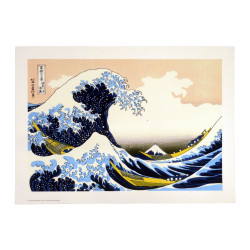 Japanese poster, The Great Wave off Kanagawa, HOKUSAI, 50x70cm