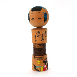 Bambola giapponese in legno, KOKESHI VINTAGE, 20cm