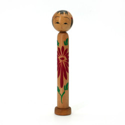 Small Japanese wooden doll, KOKESHI VINTAGE, 11cm