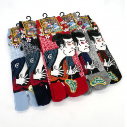 Calcetines japoneses de algodón tabi Patrón japonés, TABO, color de su elección, 28 - 30cm