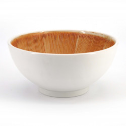 Japanische Suribachi-Schale aus weißer Keramik, SHIRO