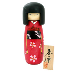 Japanese doll wooden KOKESHI. handmade in Japan - Haru-no-yume