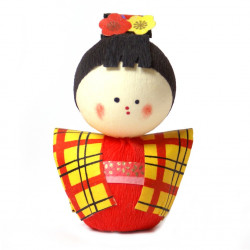 bambola giapponese, fatta di carta - okiagari, KOMACHI, ragazza