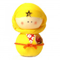 bambola giapponese, fatta di carta - okiagari, NINJYA, ninja giallo