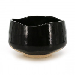 bol japonais noir à thé en céramique 17MYA40-57-41